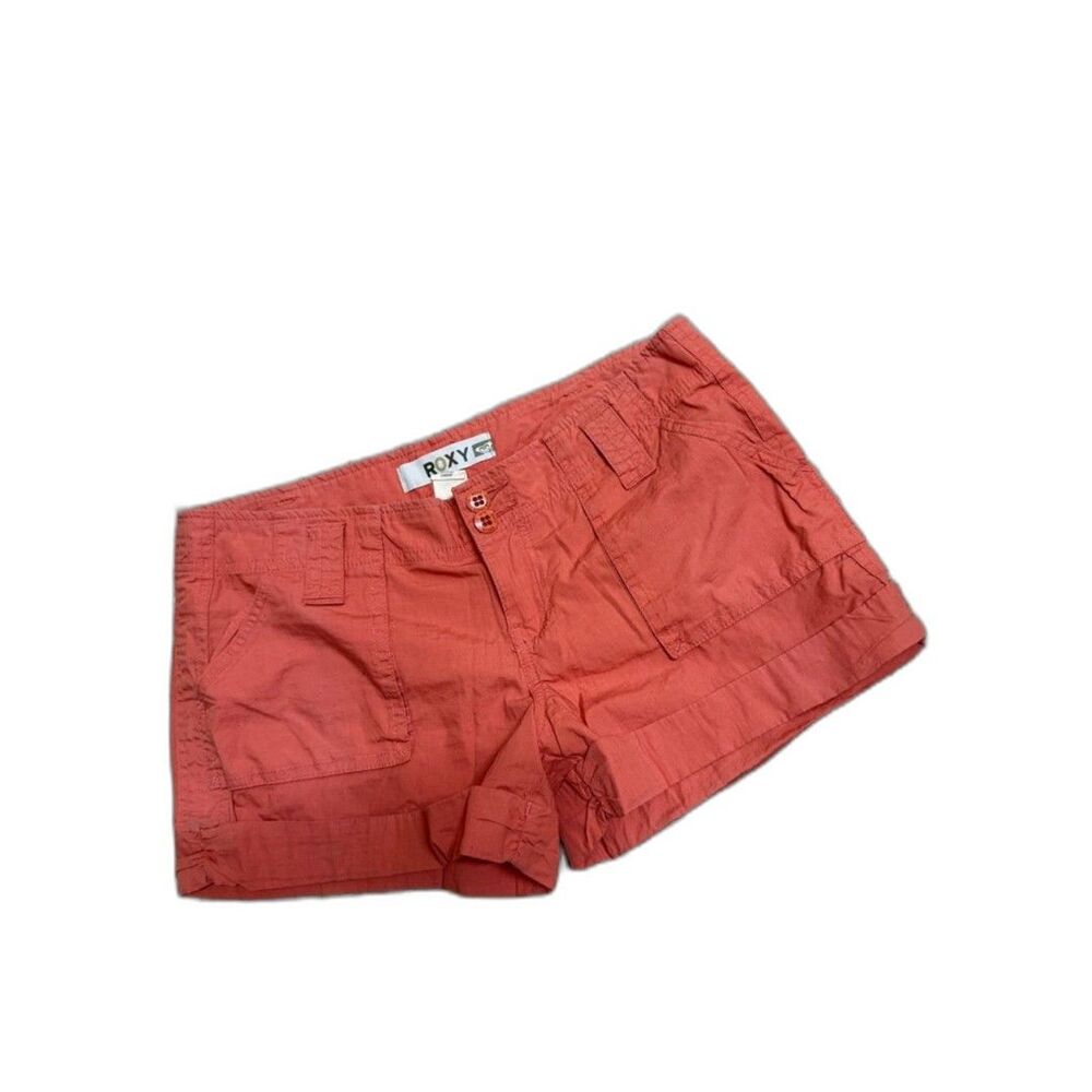 Roxy Coral Cargo-Style Jean Shorts